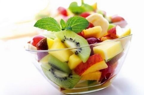 sallatë frutash për dietë maggi