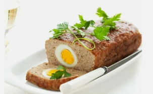 Meatloaf me vezë në Dukan dietë